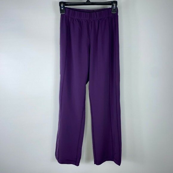 L L Bean Womens Straight Leg Pants Purple Stretch - Picture 2 of 9